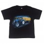 T-shirt Blå traktor med släp