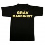 T-shirt Grävmaskin Bak