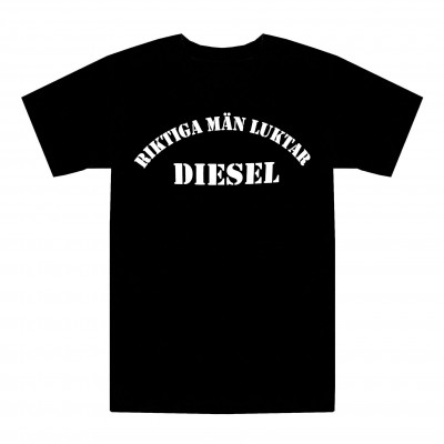T-shirt Riktiga män luktar diesel