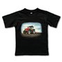 T-paita Punainen Traktori pellolla