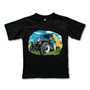 T-paita Sininen Traktori pellolla